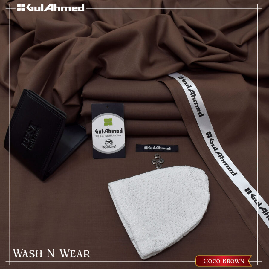 Gorgeous Ramadan Bundle Gul Ahmad Wash Wear Coco Brown