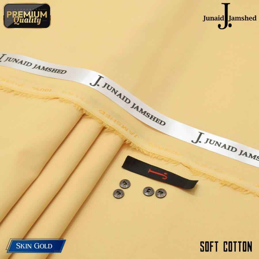 Junaid Jamshed Premium Soft Cotton Summer Collection - Skin Gold