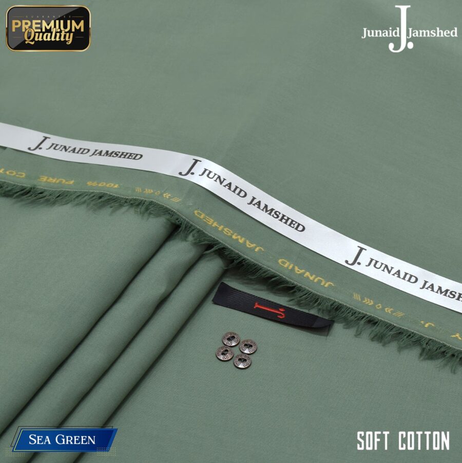 Junaid Jamshed Premium Soft Cotton Summer Collection - Sea Green