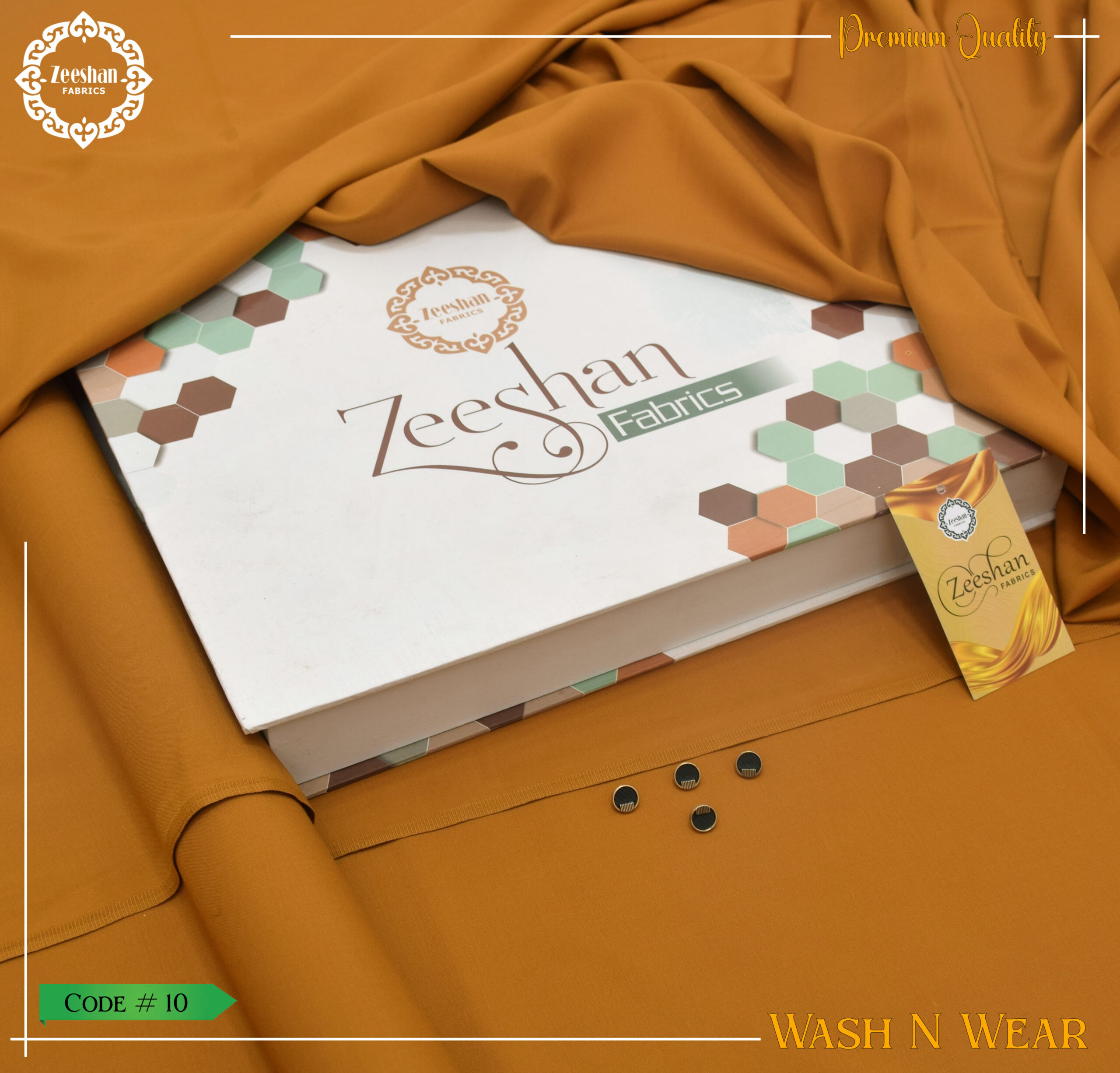 Men's Unstitched Summer Collection zeeshan fabrics (10) Galaxy Wash Wear | Mid Season - Image 1