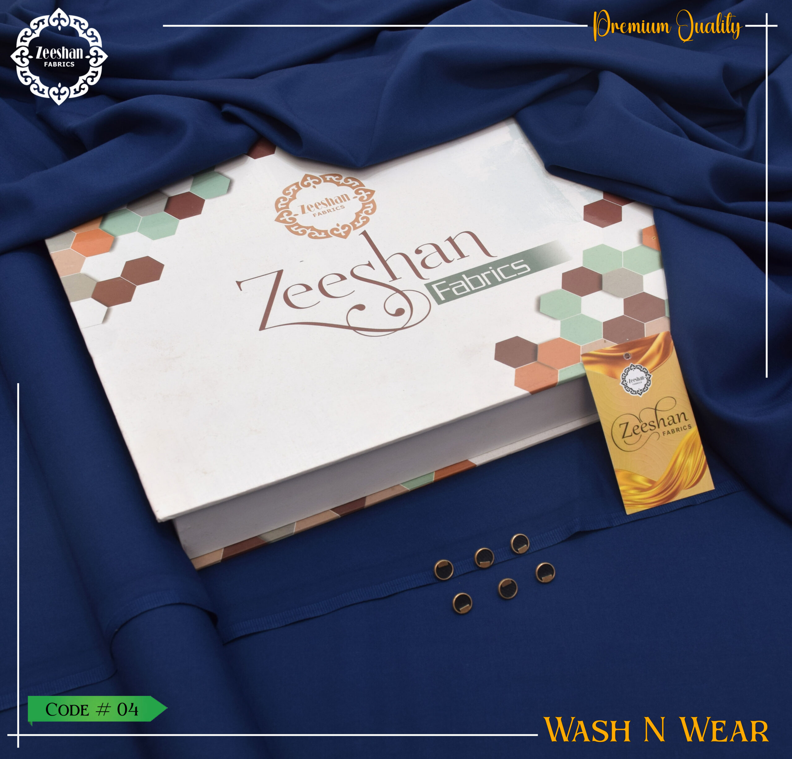 Men's Unstitched Summer Collection zeeshan fabrics (4) Galaxy Wash Wear | Mid Season - Image 1