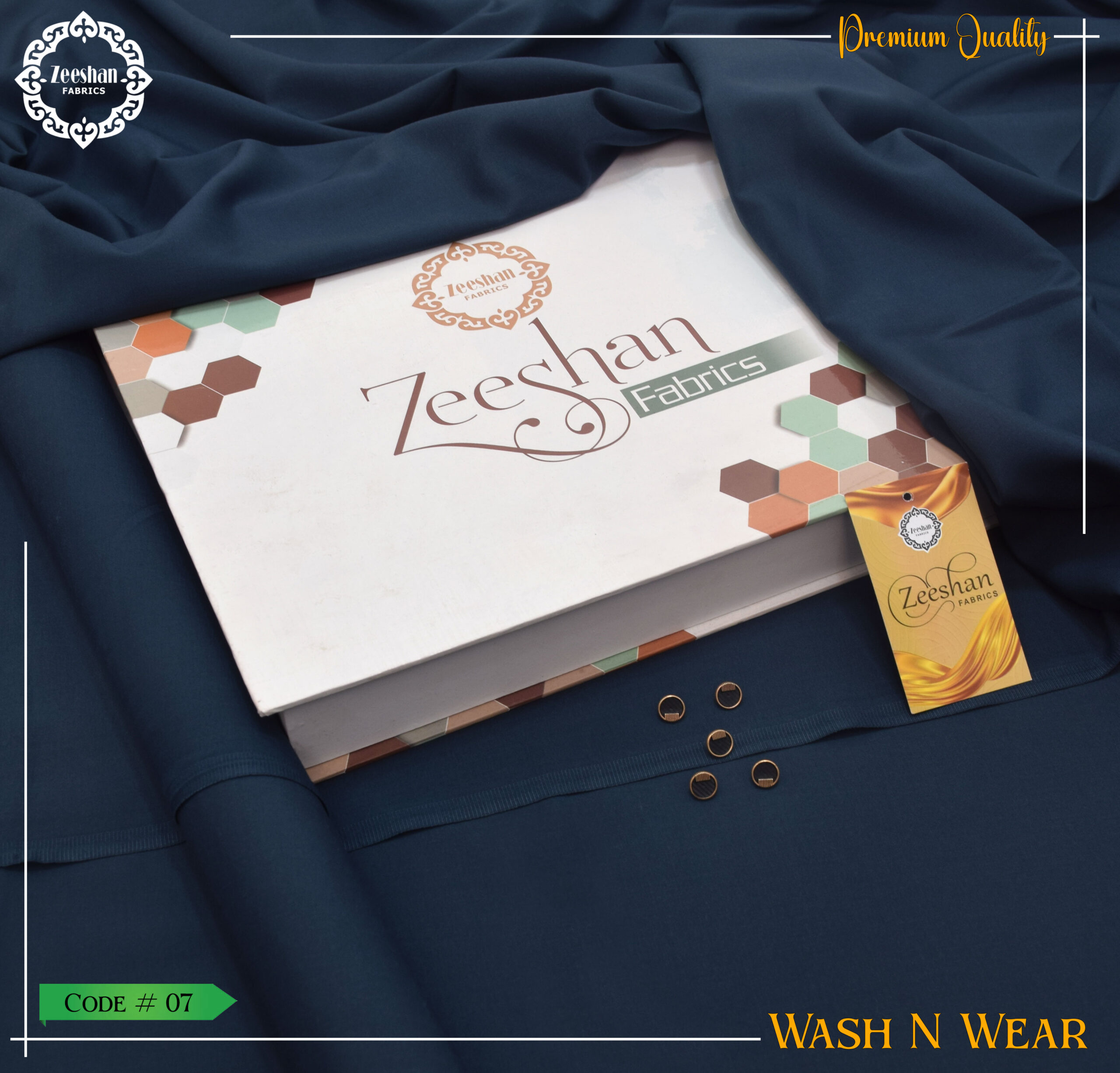 Men's Unstitched Summer Collection zeeshan fabrics (7) Galaxy Wash Wear | Mid Season - Image 1
