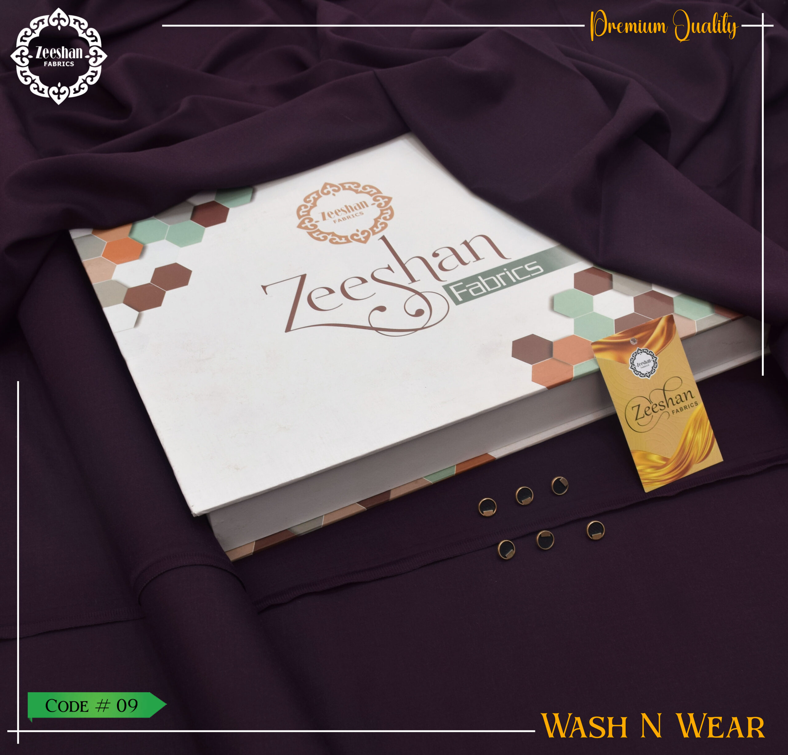 Men's Unstitched Summer Collection zeeshan fabrics (9) Galaxy Wash Wear | Mid Season - Image 1