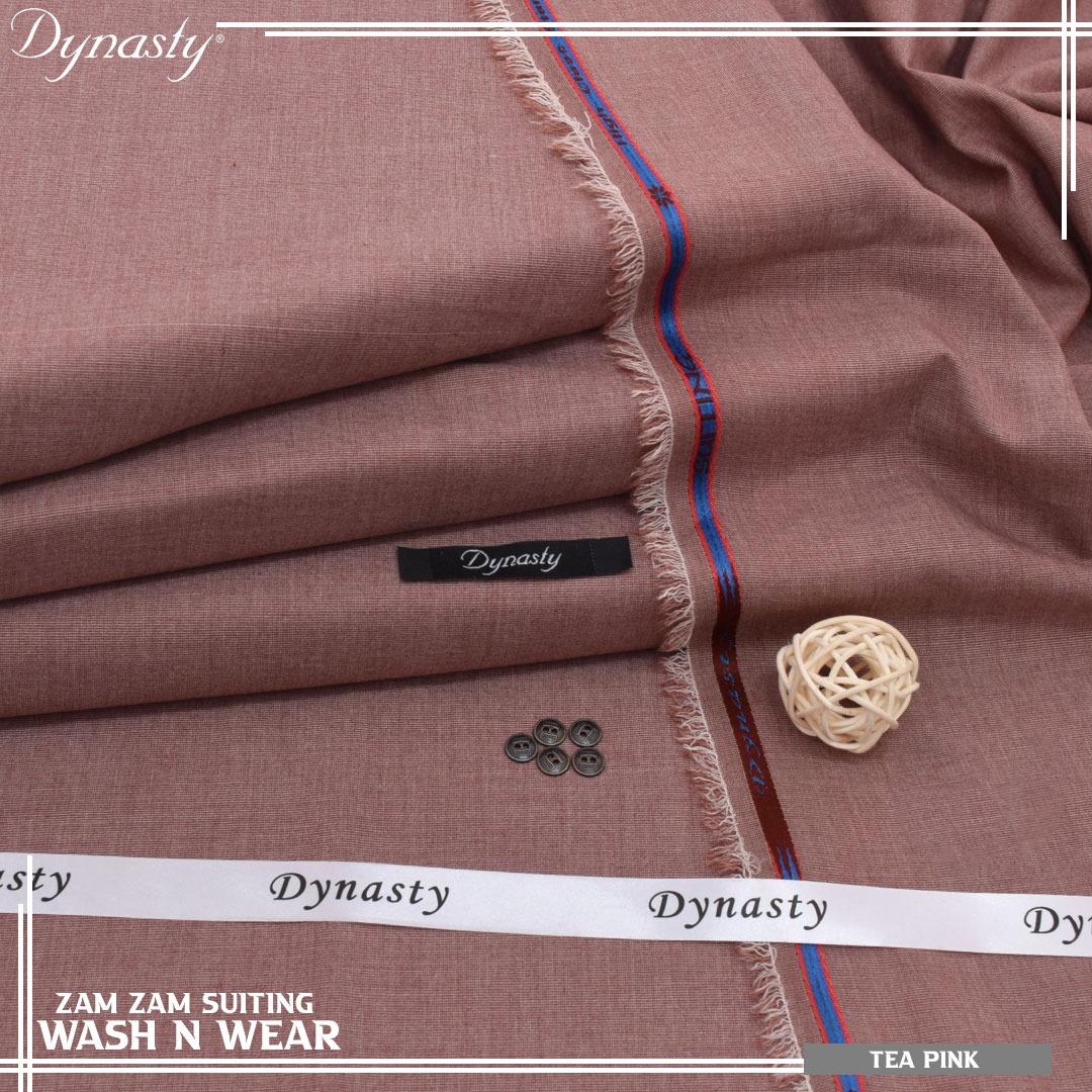 zamzam by dynasty 7 Experience the perfect blend of elegance and comfort with Dynasty Premium RAD Texture. Crafted for modern men, this wash & wear fabric offers a smooth, refined texture with a soft touch that feels light and breathable—ideal for the summer season.