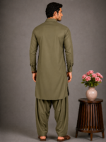 China Bosky Wash Wear Premium Collection For Men | Olive Green - Image 3