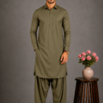 China Bosky Wash Wear Premium Collection For Men | Olive Green