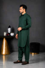 Maharaja Suiting | Bottle Green - Image 2