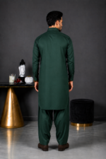 Maharaja Suiting | Bottle Green - Image 3