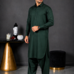 Maharaja Suiting | Bottle Green