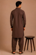 Kasturi Wash Wear Premium Fabric | Brown - Image 3