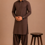 Kasturi Wash Wear Premium Fabric | Brown