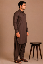 Kasturi Wash Wear Premium Fabric | Brown - Image 2