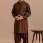 Kasturi Wash Wear Premium Fabric | Chocolate Brown