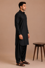 Kasturi Wash Wear Premium Fabric | Black - Image 2