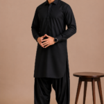 Kasturi Wash Wear Premium Fabric | Black