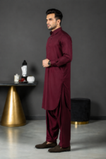 Maharaja Suiting | Mahroon - Image 2