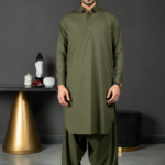 Maharaja Suiting | Olive Green
