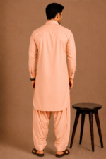 Kasturi Wash Wear Premium Fabric | Peach - Image 3
