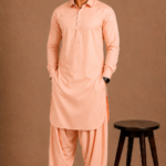 Kasturi Wash Wear Premium Fabric | Peach