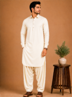 Kasturi Wash Wear Premium Fabric | Cream