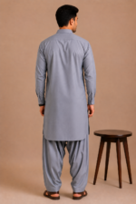 Kasturi Wash Wear Premium Fabric | Grey - Image 3