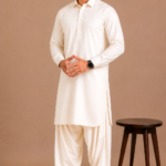 Kasturi Wash Wear Premium Fabric | Off-White