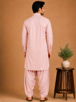 Kasturi Wash Wear Premium Fabric | Baby Pink - Image 3