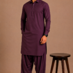 Kasturi Wash Wear Premium Fabric | Plum