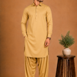 Kasturi Wash Wear Premium Fabric | Raw Gold