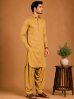 Kasturi Wash Wear Premium Fabric | Raw Gold - Image 2
