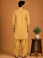 Kasturi Wash Wear Premium Fabric | Raw Gold - Image 3