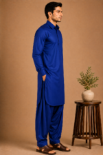Kasturi Wash Wear Premium Fabric | Royal Blue - Image 2