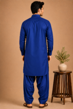 Kasturi Wash Wear Premium Fabric | Royal Blue - Image 3