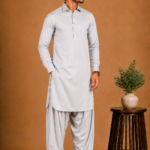 Kasturi Wash Wear Premium Fabric | Silver Foil