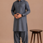 Kasturi Wash Wear Premium Fabric | Steal Grey