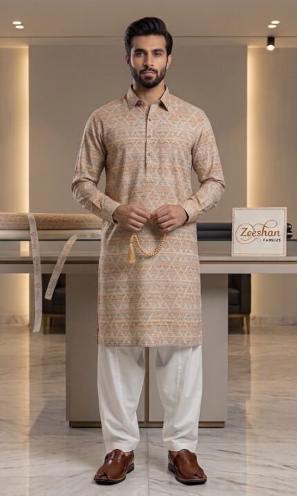 Digital Printed Kurta Shalwar Four Season Fabric